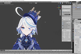 do fix, convert, optimize, pmx editing mmd  character 3d rigging for fbx file
