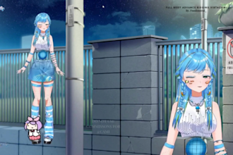 do 2d vtuber model, design and rig live2d vtuber model, male or female 2d vtuber