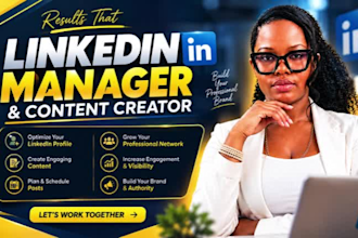 be your linkedin manager and content creator