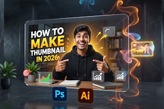 create high CTR thumbnails for business finance and motivation videos