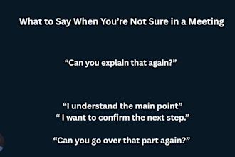 help you respond clearly in english in remote meetings