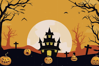 create halloween greeting video