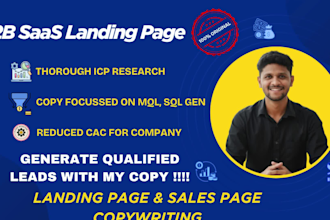 write killer b2b saas landing page that 10x your qualified lead generation
