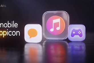 design a modern mobile app icon for ios and android