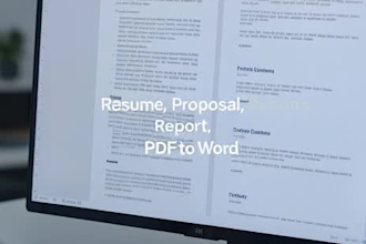 do professional ms word formatting and document creation
