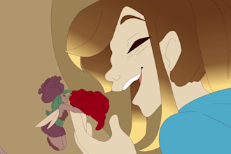 create 2d animated music video, character animation, animated music video