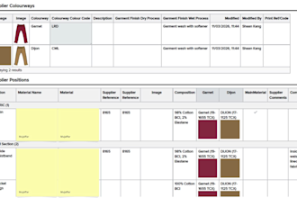 professional garment tech pack, costing sheet and tna