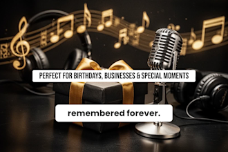 create a custom ai assisted song, jingle, or music gift