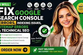 fix google search console errors indexing issues sitemap errors, technical SEO