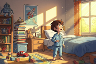 draw children story book illustration, book cover for amazon kdp children book