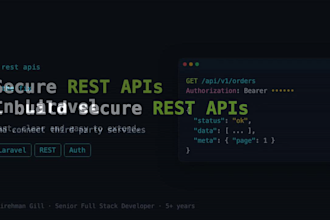 develop a secure laravel rest API with documentation