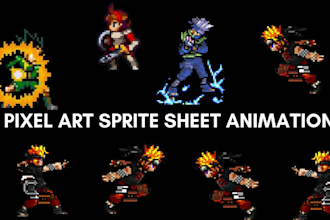 do pixel art animation pixel art sprite sheet game asset for game art pixel art
