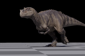 create realistic 3d dinosaur model,custom animations for maya and unreal engine5