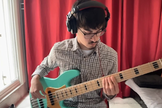 record professional electric bass for rnb and pop