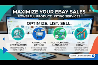 be a professional ebay product lister