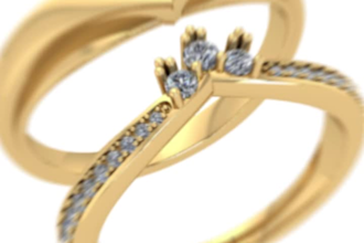 design wedding and engagement ring cad for 3d printing