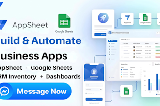 build, automate business appsheet google sheets crm inventory management
