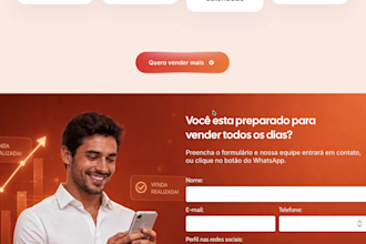 wordpress landing page design, blog or institutional website