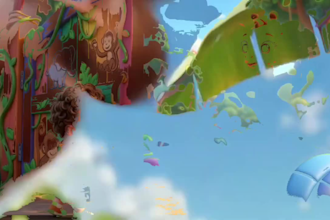 design realistic ai cartoon animation for kids songs
