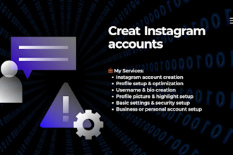 creat facebook ,instagram and linkedln accounts