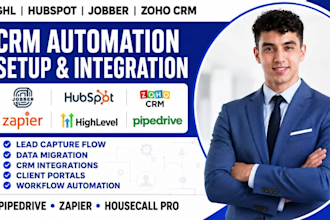go highlevel hubspot zoho crm fluent jobber clay automation honeybook kommo