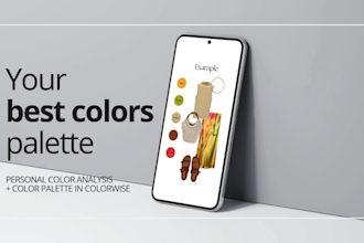 do your season color analysis and personal color palette