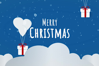make attractive merry christmas greetings video ads