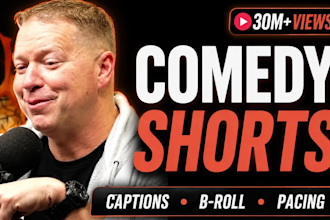 edit stand up comedy and podcasts into shorts and reels