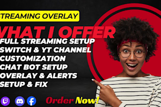 setup your streamyard, streamlabs, youtube podcast, obs overlay