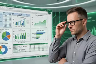 performs data entry, clean, format and dashboard of ms excel