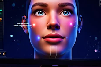 create 52 arkit facial blendshapes and face rig for mocap animation