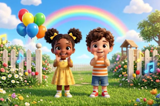 create 3d kids animation videos and nursery rhyme kids animation