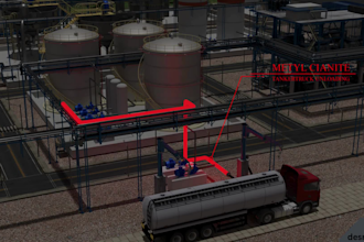 produce 3d industrial animation refinery process and petrochemical video