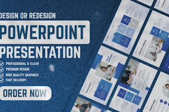 redesign powerpoint presentation and design professional business ppt slides