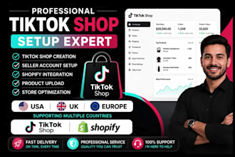 create and set up your tiktok shop seller account for USA UK and europe