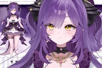 design live 2d vtuber model, 2d vtuber model 2d vtuber 2d vtuber rigging live2d