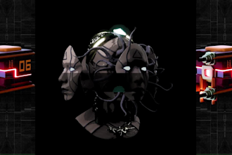 create cyberpunk visual for your music to publish on youtube