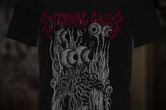 do amazing black and white t shirt design for brand or band