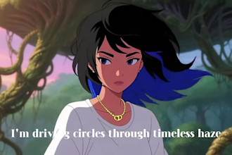 create a cinematic ai anime music video with japanese visual