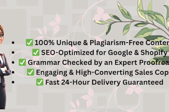 write SEO product descriptions for your online store