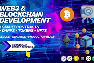 develop secure smart contracts, web3 dapps, tokens, nfts and blockchain solution