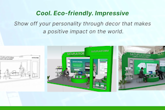 immersive esg booths modern design, social impact
