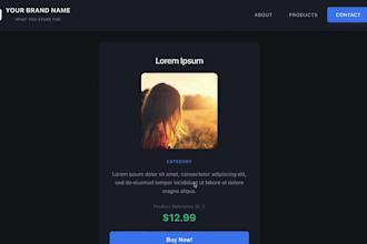make a react vite, mobile first, stripe ready frontend template