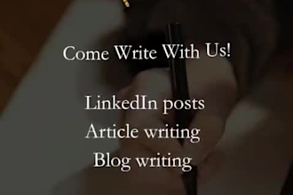 write engaging linkedin posts and blog articles