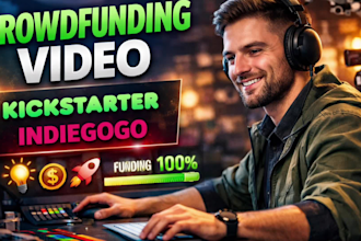 create and edit crowdfunding video for kickstarter and indiegogo