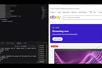 build custom python web scraper, selenium bot and automation script