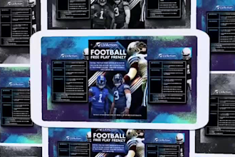 design a professional football  flyer for rugby  NFL sports