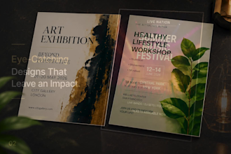 design a professional and modern poster