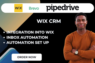 setup your wix CRM, inbox automation and pipeline with brevo, hubspot