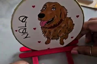 create custom pet cartoon art from your photo
